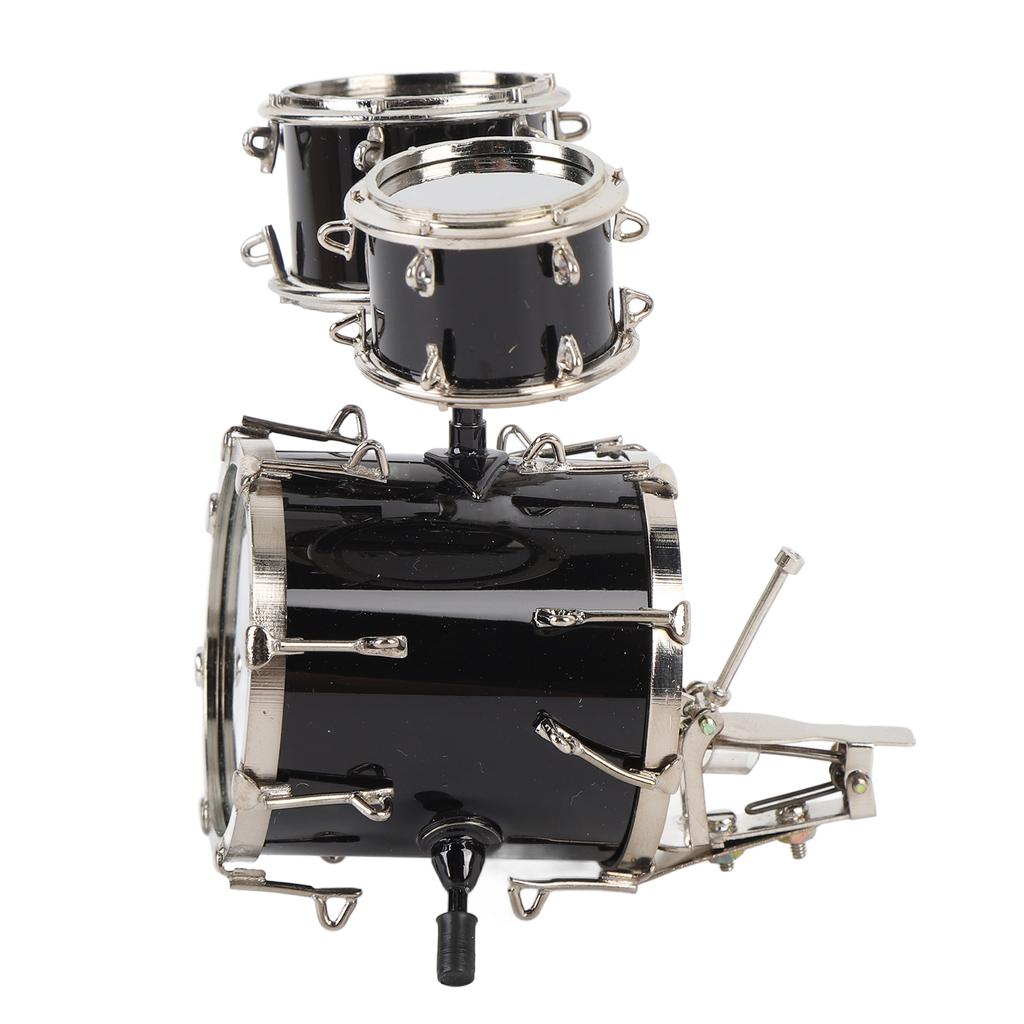 Миниатюрная модель барабана металлический джазовый барабан модель орнамент миниатюрный музыкальный инструмент барабанная установка для Teach