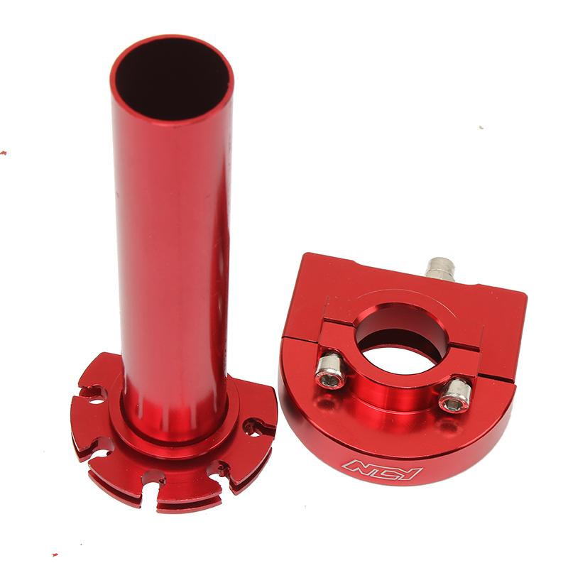 22mm 7/8 Inch CNC Aluminum Multicolor Accelerator Throttle Twist Grips Handlebars Universal For Motorcycle Moped Scooter Bike