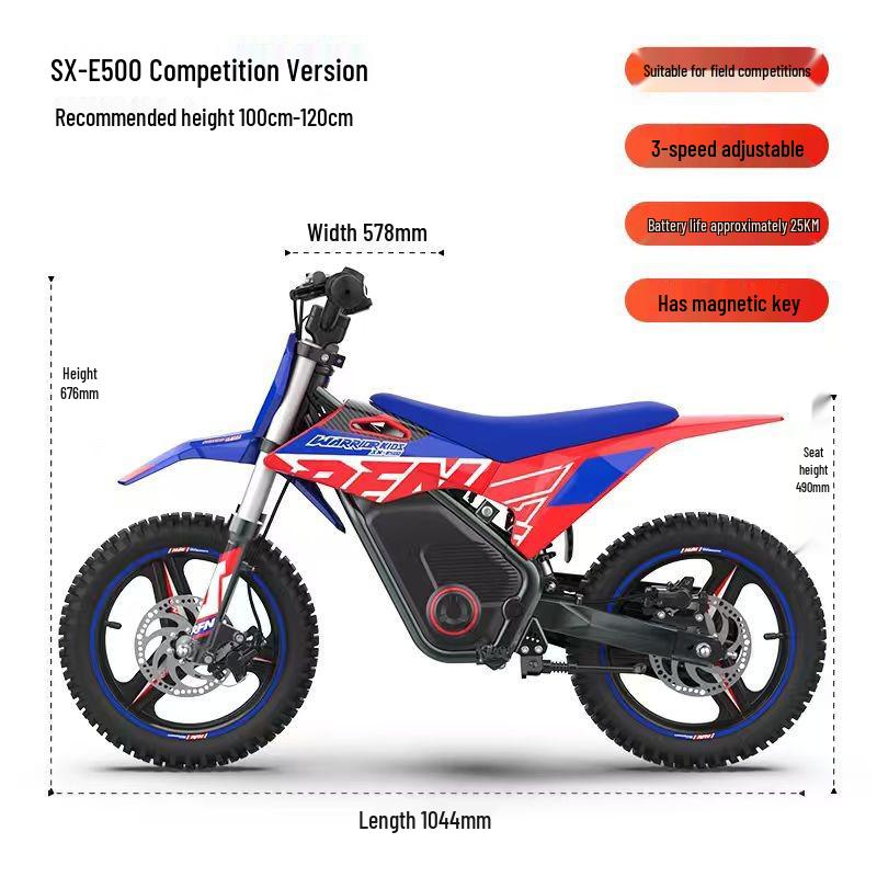 Apollo RFN SX-E500 Kids' Off-road Electric Motorcycle - Ideal Parent-Child Birthday Gift
