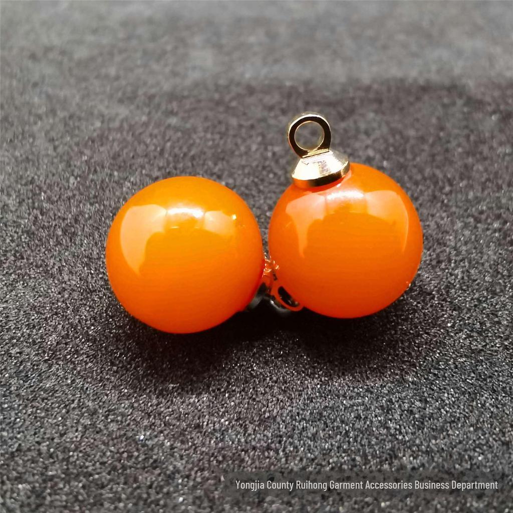 Пуговицы из смолы с круглыми бусинами из искусственного нефрита для детской рубашки