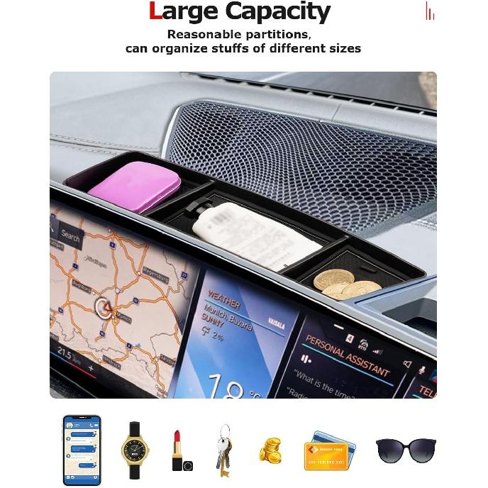 Контейнер приборной панели 3 серии/4 серии/i4 2023 2024, подходит для BMW 3 серии G20/4 серии(Г22 Г23 Г26)Совместимый с /i4 сенсорный экран с диагональю 31,2 см