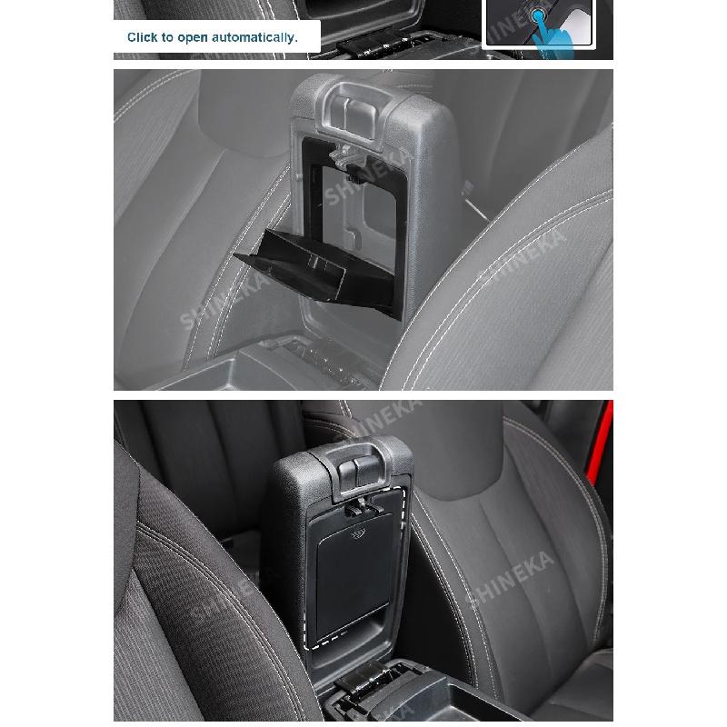 SHINEKA Car Center Console Armrest Box Storage Box for Jeep Wrangler JK 2011 2012 2013 2014 2015 2016 2017 Interior Accessories