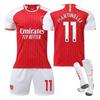 2023-24 Arsenal Home 7 Saka 8 Elneny 9 Jesus 11 Martinelli Football Jersey Sports Apparel For Kids