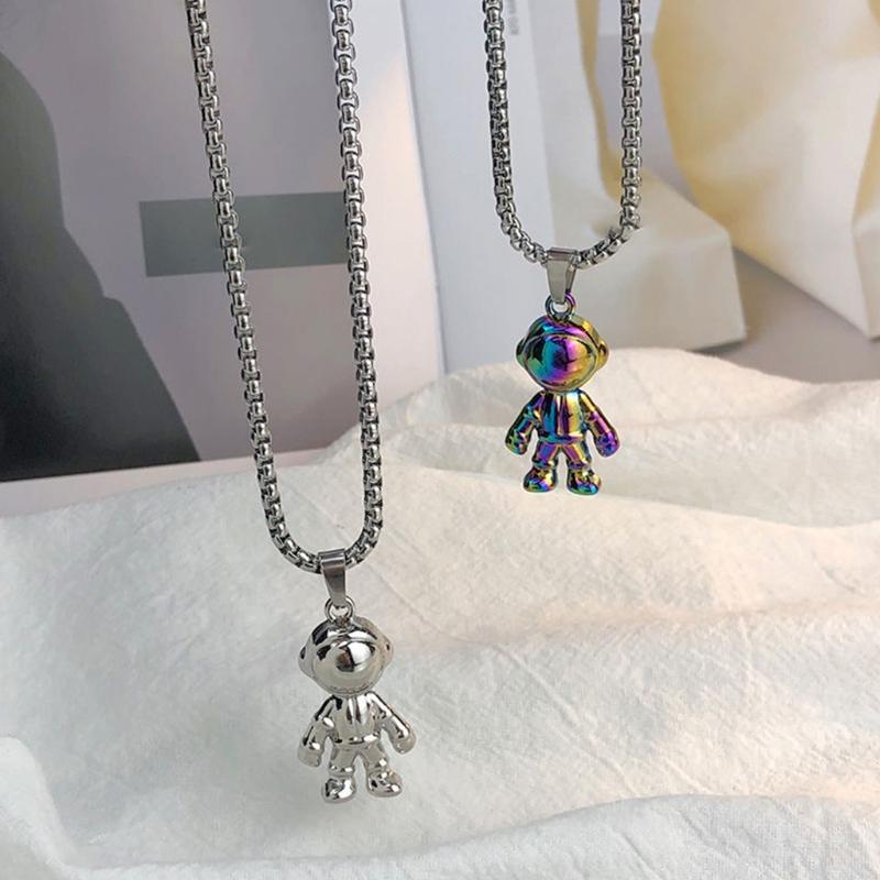Пары парных ожерелий с подвесками в виде космонавтов, магнитное ожерелье с обещанием астронавта для женщин, мужчин, его или ее дружбы, ювелирные изделия