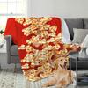 1pc Popcorn Fleece, Tear-resistant, Nap Blanket, Machine Washable, Printed Throw, Leg Cover Small Blanket, Knitted Polyeste