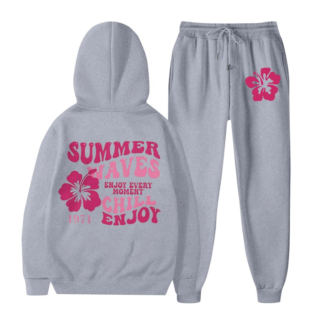 Женский спортивный спортивный костюм с капюшоном, комплект из двух предметов для бега, пуловер с длинными рукавами, толстовка + спортивные штаны, унисекс