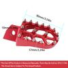 Baohatsu Foot Pegs Foot Rest Billet Wide 1 Pair for Yamaha XT250 YZ125 YZ80 WR250 TTR90 TTR125 (Red)