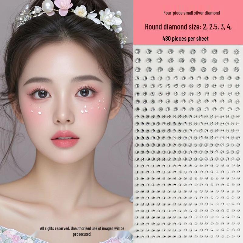 Shan Gen Crystal Diamond Eye Makeup Stickers с самоклеящимися стразами