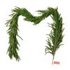 Christmas Garland, 1828 mm Realistic Norfolk Pine Garland, Evergreen Real Touch Artificial Faux Greenery Garlands, for Holiday Indoor Outdoor Xmas