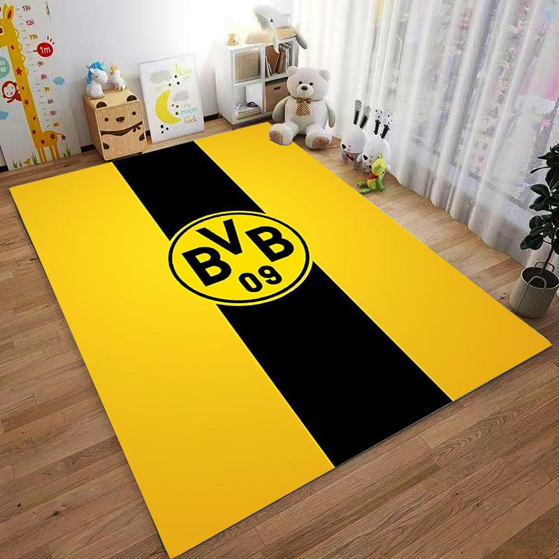 Yellow Black BVB Logo Carpet suitable as a non-slip mat for the living room or bedroom sofa