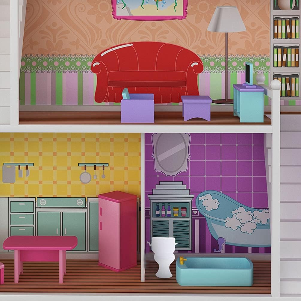 2 шт. миниатюрный туалетный кукольный домик миниатюрная мебель-игрушка для 1 человека:12 аксессуаров для ванной комнаты кукольного домика, сад фей, микропейзаж, кукольный домик