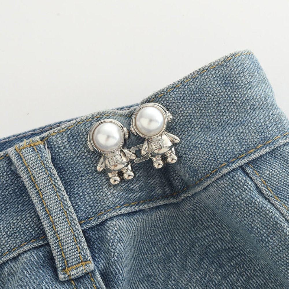 Waist Buckle Spaceman Pants Button Tightener Button Clasps Jean Buttons for Loose Jeans Gift