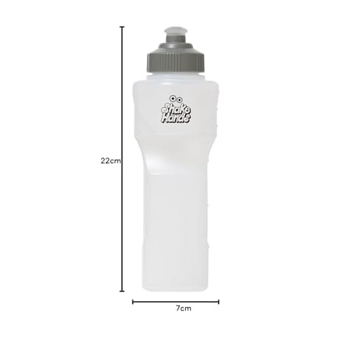 WellBe Running Bottle Shake Hands (Increased Capacity and Fit) Gray