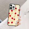 Чехол для телефона с рисунком красной вишни и фруктов Для iPhone 17 Air 15 16 14 13 12 Pro Max 11 Pro Max Plus Coque Shell