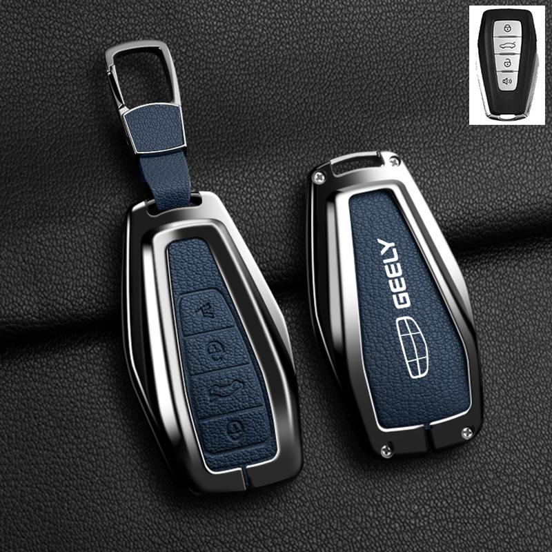 Новый чехол-обложка из сплава и овчины для автомобильного ключа Geely Okavango Coolray Atlas Monjaro Tugella Emgrand GT S Proton X50 X70 X6 X7 EX7 GC