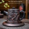 Ручной китайский керамический чайник с благоприятным рельефом