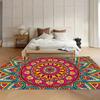 1pc Indian Patterned Carpet Non Slip Floor Mat  for Decorative Floor Mat in Living Room Bedrooms Fitting Room and Bathrooms Rugs
