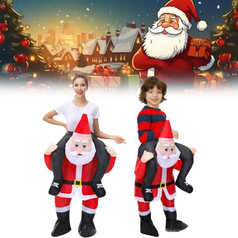 Claus Inflatable Santa Costume For Themed Party Stage Performance Fashion Gift