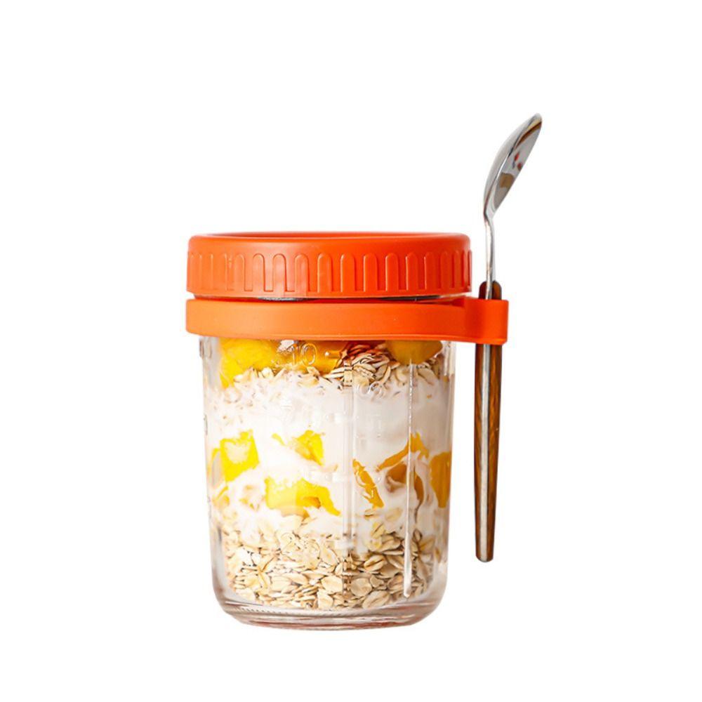 Контейнеры для йогурта 16 унций с крышками, банки для хранения хлопьев, стеклянные бутылки, контейнеры