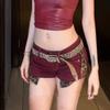 Американские джинсовые шорты с низкой посадкой в стиле Y2K 'Spicy Girl': Женские сексуальные облегающие эластичные широкие горячие шорты