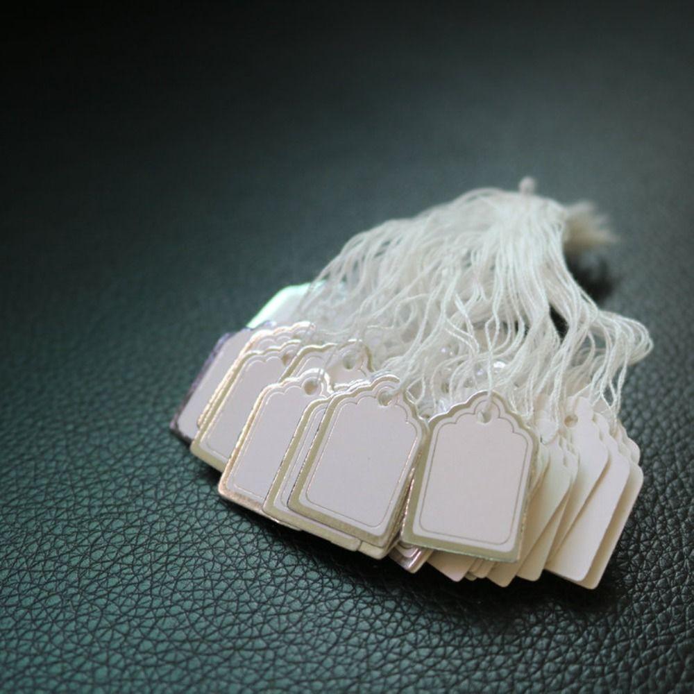 Пустой Золотой/Серебряный Край Картон Дисплей Инструмент Подвесные Бирки Ювелирные Подвесные Бирки Ювелирные Ценники