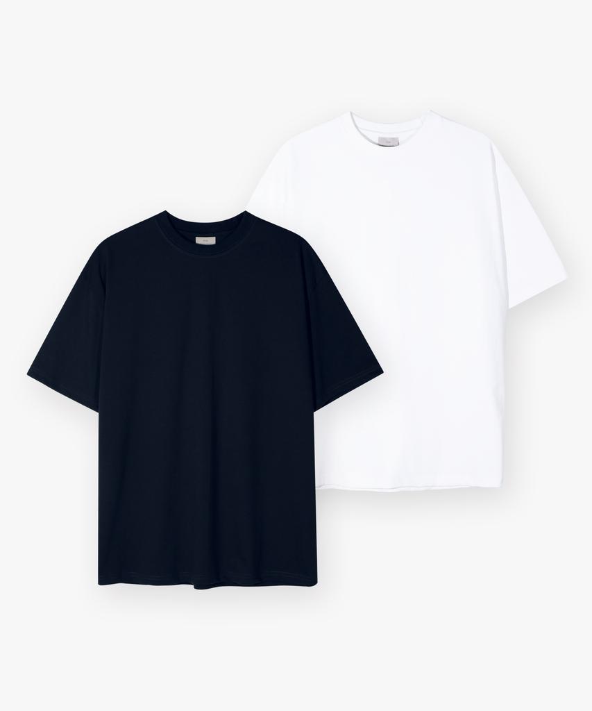 ESN [Set] Premium Single Semi-Overfit T-Shirt (10 Colors) (Type A)