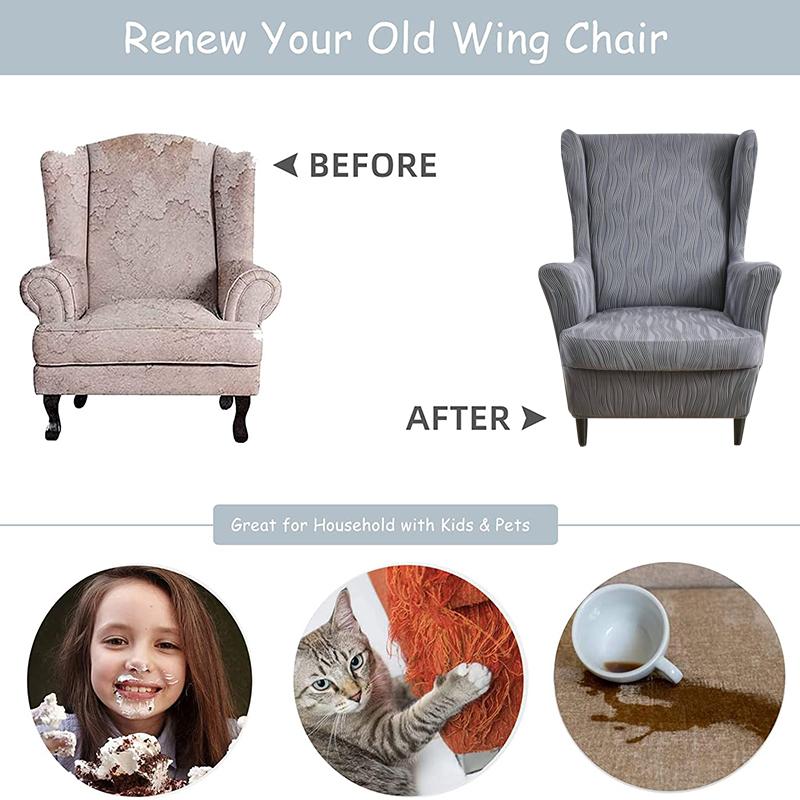 Чехол для дивана с подголовником из эластичного жаккарда, чехлы для дивана для гостиной, мягкий защитный чехол для дивана с эластичной подошвой