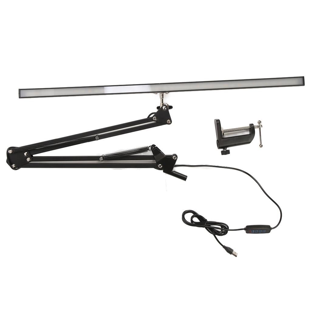 LED Buty Lamp with Clamp Clip On Desk Lighting Swing Arm Brightness Salon Lamp for Makeup Tattoo Eyebrow Rding