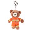 Дорожная полиция Маленький медведь панда плюшевые игрушки брелок полиция пожарные животные брелок кулон автомобиль рюкзак подвески сумка декор подарки