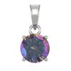 [R7420] - Серебряный кулон «Essentiel» бореального фиолетового серебра. (родий) - 7 мм