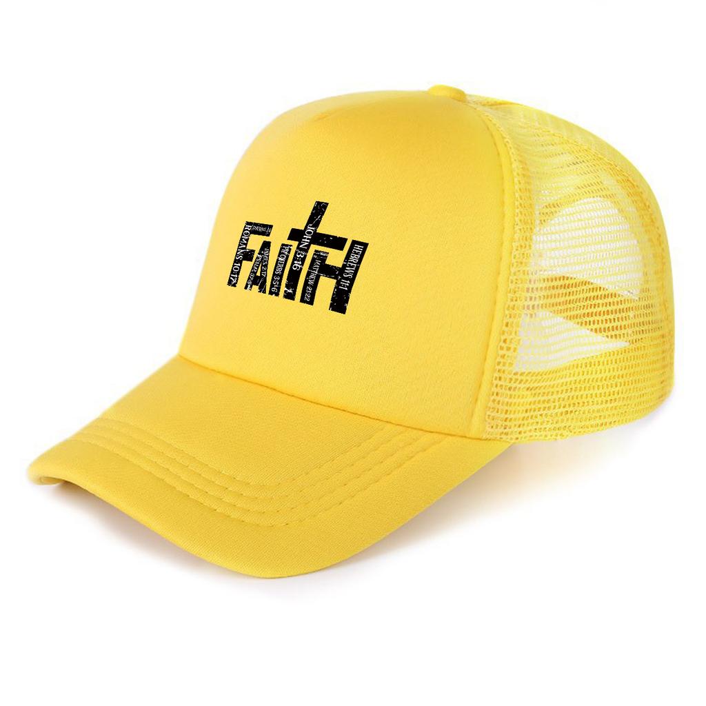 Сетчатая кепка FAITH с принтом распятия, регулируемая кепка-snapback, хип-хоп, с прямым козырьком, унисекс, для туризма, велоспорта, активного отдыха, подарки