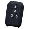Силиконовый чехол для смарт-ключа IKT для автомобилей Suzuki / Mazda, 4 кнопки, черный, Spacia,