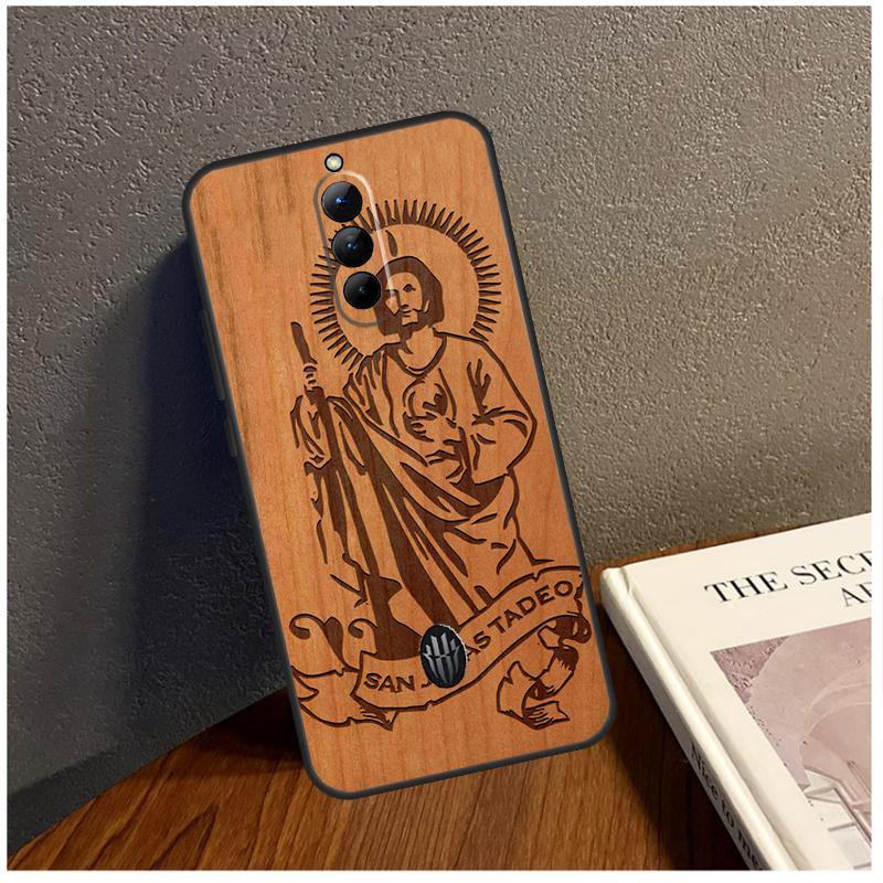 Деревянный чехол Guadalupe San Judas для Nubia Red Magic 9 Pro Plus RedMagic 8 8S Pro Plus 5G 5S 6R 6 7 6S 7S Pro
