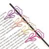 10PCS/Set Metal Flower Paper Clip Colored Mini Paper Clip Creative Bookmark Clip  Book Marking