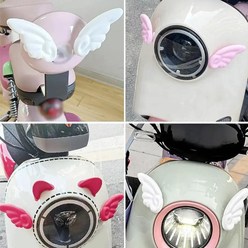 1 пара мотоциклетных шлемов, украшения, угловые крылья, наклейки, украшения для шлема, аксессуары для мотоциклетных велосипедных головных уборов