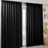 Декоративная штора Blackout 100% светонепроницаемая черная штора