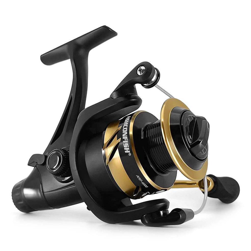Ashconfish Двойной тормоз Спиннинг Левая и правая сменная ручка Прочный для дальних лунок Пресноводная морская рыбалка 4000 5000 4000b 5000b Катушка, Катушка,