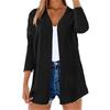 Lightweight Cardigans For Women Summer Long Sleeve V Neck Open Front Linen Shirts Casual Blouses With Pockets