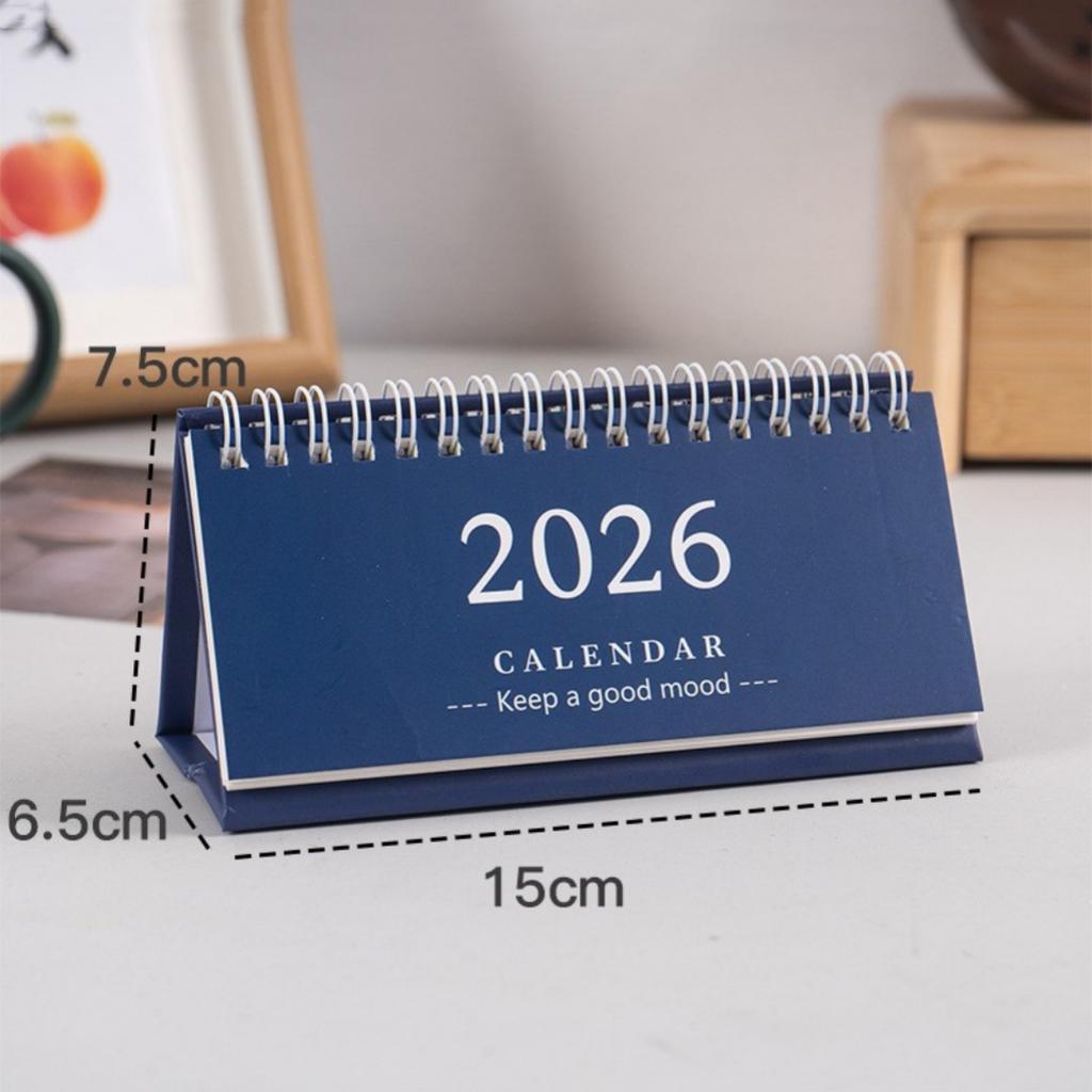 Simple Desk Calendar 2026-2026 Mini Planner Top Priorities To Do List Time Schedule Calendar Office School Stationery Supplies