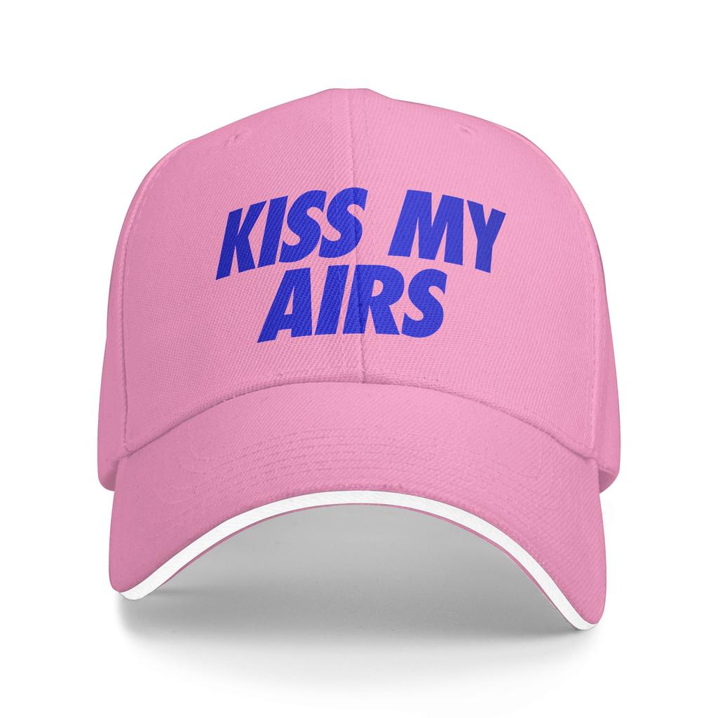 Custom Fashion Kiss My Airs Baseball Cap for WoUnisex Unisex Adjustable Dad Hat Sun Protection Snapback Hats