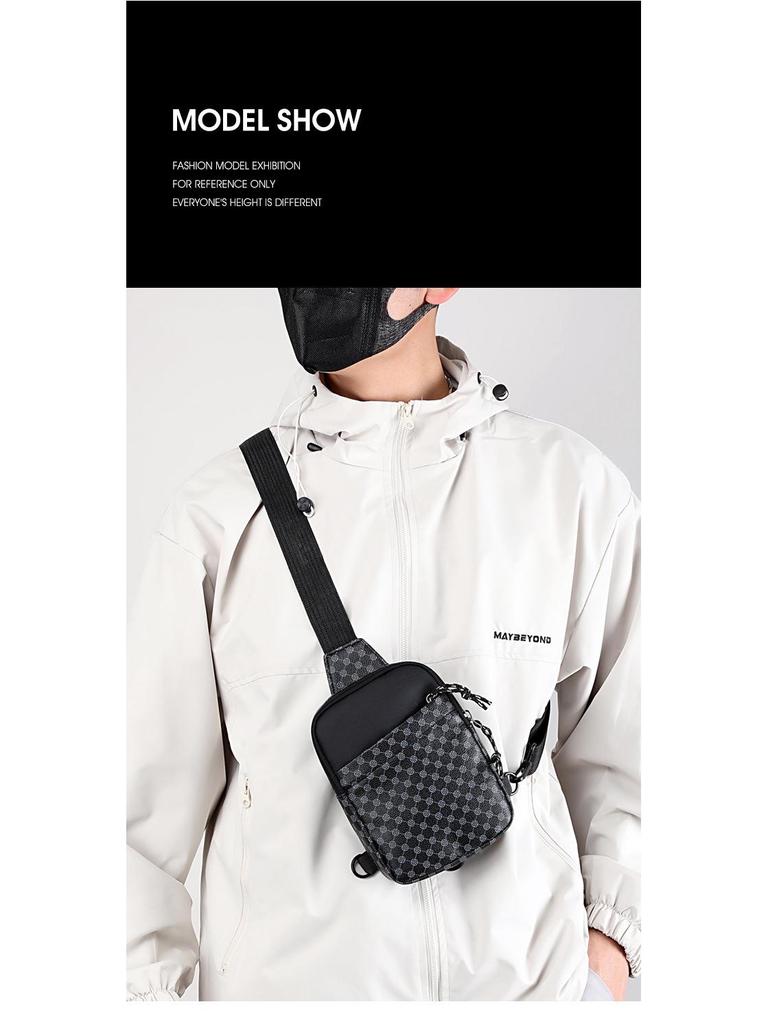 Унисекс Водонепроницаемая Мини Спортивная Сумка Кроссбоди из ПУ - Чехол для Телефона и Вещей первой необходимости