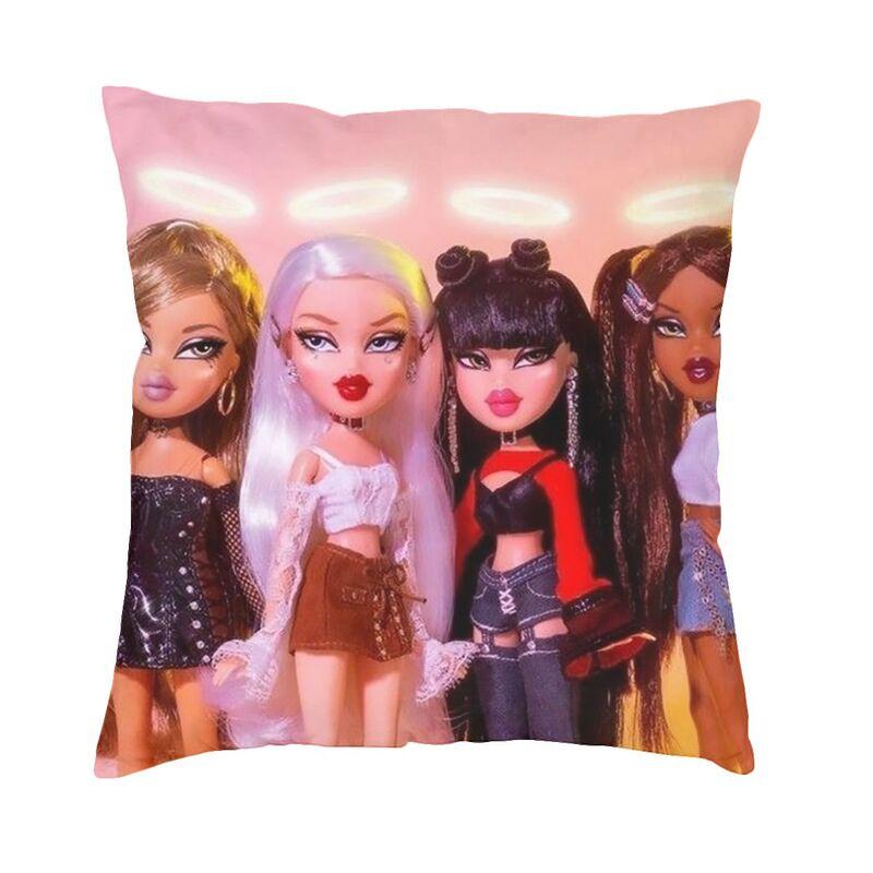 Персонализированный чехол для подушки Bratz Rock Angelz 45x45 см, Декор для дома, аниме, манга, ТВ, скандинавский чехол для подушки, мягкая наволочка