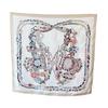 NINA SOLOR Floral Twill Silk Scarf