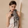 New Women Printing Square Scarf Satin Imitated Silk Hair Tie Fashion Elegance Office Hijab 90cm*90cm