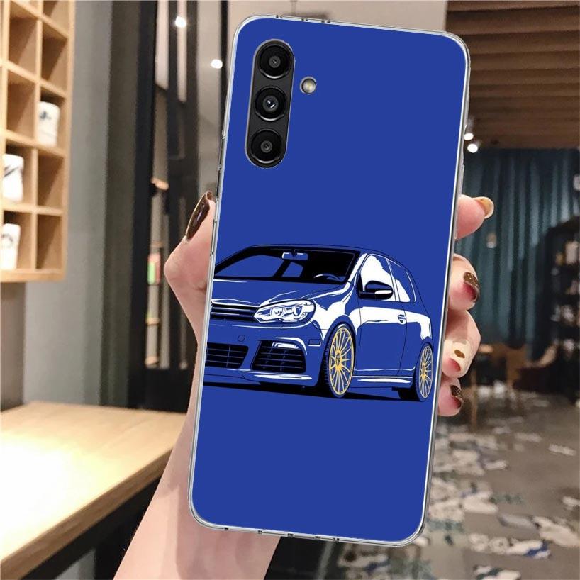 Крутой чехол для телефона MK4 MK5 Golf Car Soft для Samsung Galaxy A17 A16 A26 A36 A56 A15 A14 A13 A55 A54 A53 A35 A34 A33 A25 A24 A23 A05