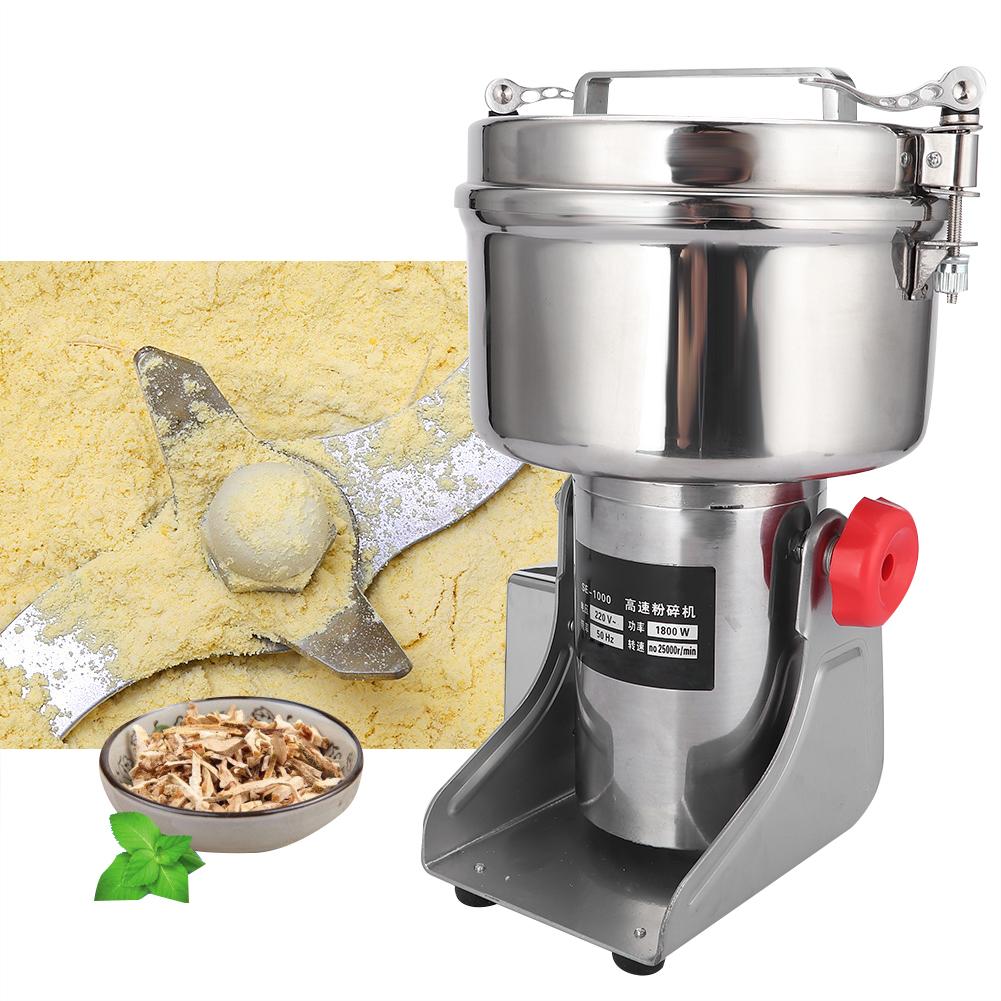 1000 г Мини-электрическая кофемолка Бытовая машина для сухого помола цельного зерна и китайских трав