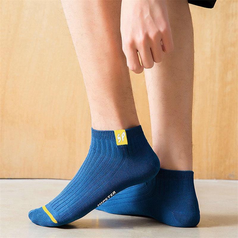 5 пар весенне-осенних дезодорирующих впитывающих дышащих удобных женских и мужских носков до щиколотки в деловом стиле для повседневных спортивных носков