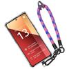 Case for Xiaomi Redmi Note 13 Pro 4G (not for 5G) En Transparent Silicone with Removable Multicolored Braided Bracelet
