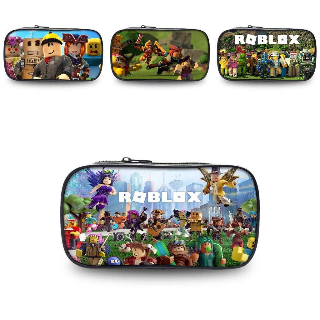 Roblox Pencil Case Large Capacity Nylon School Supplies For Kids And Teens