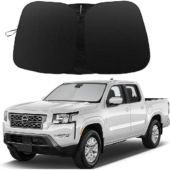 Windshield Sun Shade Compatible With Nissan Rogue 2014- Accessories, 240T Foldable Window Sunshade Sun Visor Protector, Blocks UV Rays Keep Your Car